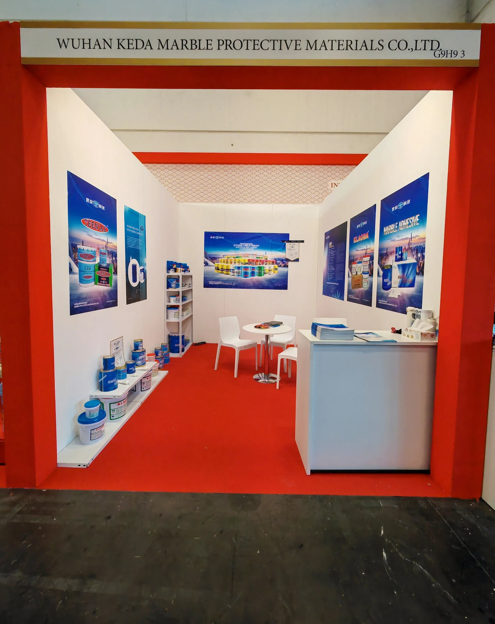 KEDA exhibition booth at Marmomac 2023 in Verona
