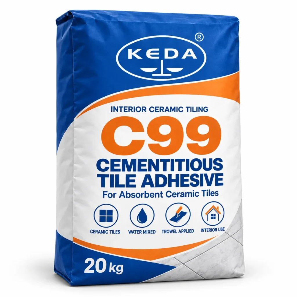KEDA C99 High-Strength Cementitious Tile Adhesive