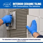 KEDA C99 High-Strength Cementitious Tile Adhesive_Application