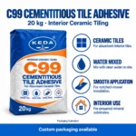 KEDA C99 High-Strength Cementitious Tile Adhesive_Features