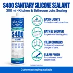 KEDA S400 Sanitary Silicone Sealant_Features
