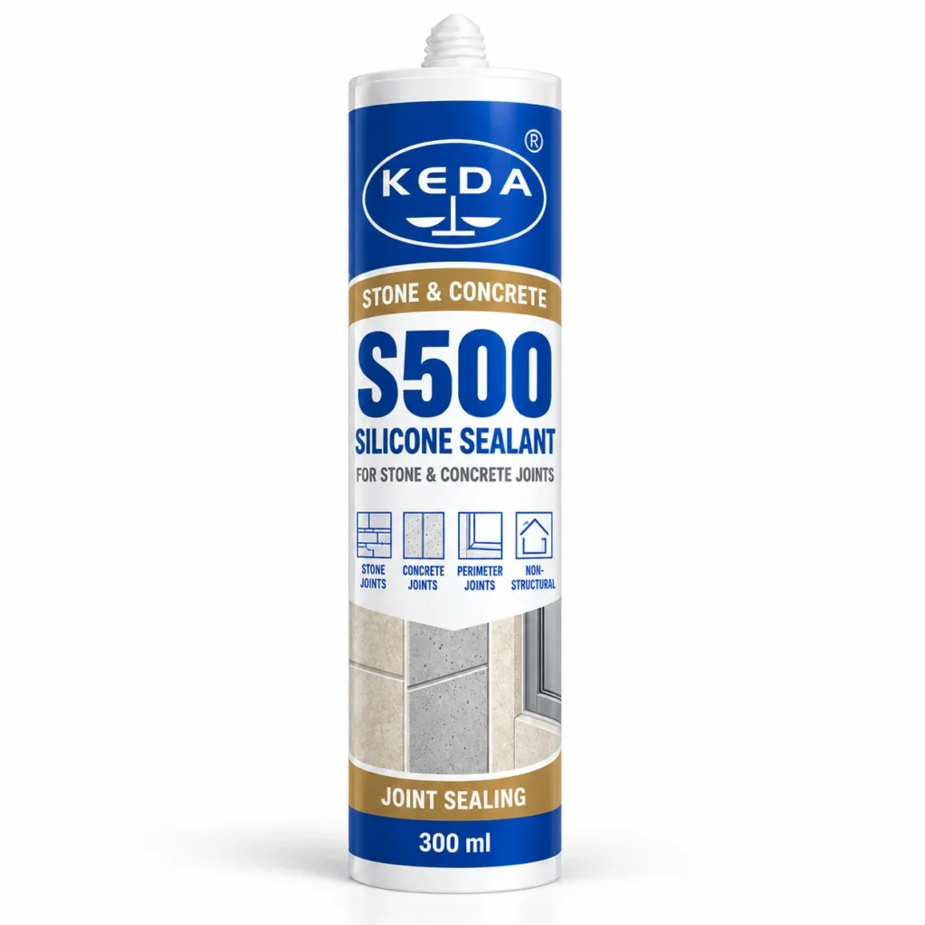 KEDA S500 Stone & Concrete Silicone Sealant