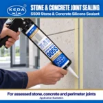 KEDA S500 Stone & Concrete Silicone Sealant_Application
